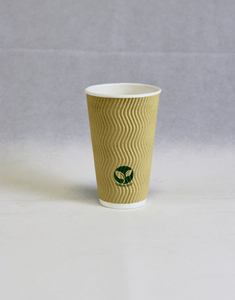 16oz Brown Compostable Ripple Cups