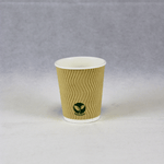 8oz Brown Compostable Ripple Cups