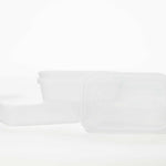 500ml Rectangular Plastic Food Containers & Lids - Smart Choice