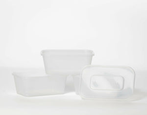 650ml Rectangular Plastic Food Containers & Lids - Smart Choice.