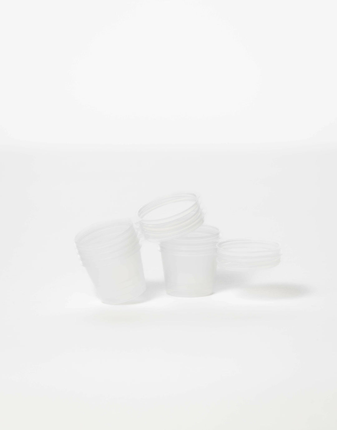 1oz Plastic Deli Pots with Hinged Lids.