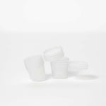 1oz Plastic Deli Pots with Hinged Lids