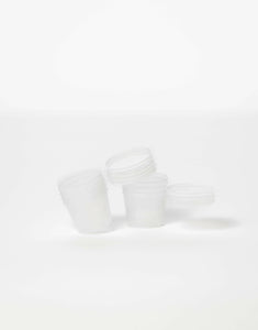 1oz Plastic Deli Pots with Hinged Lids.