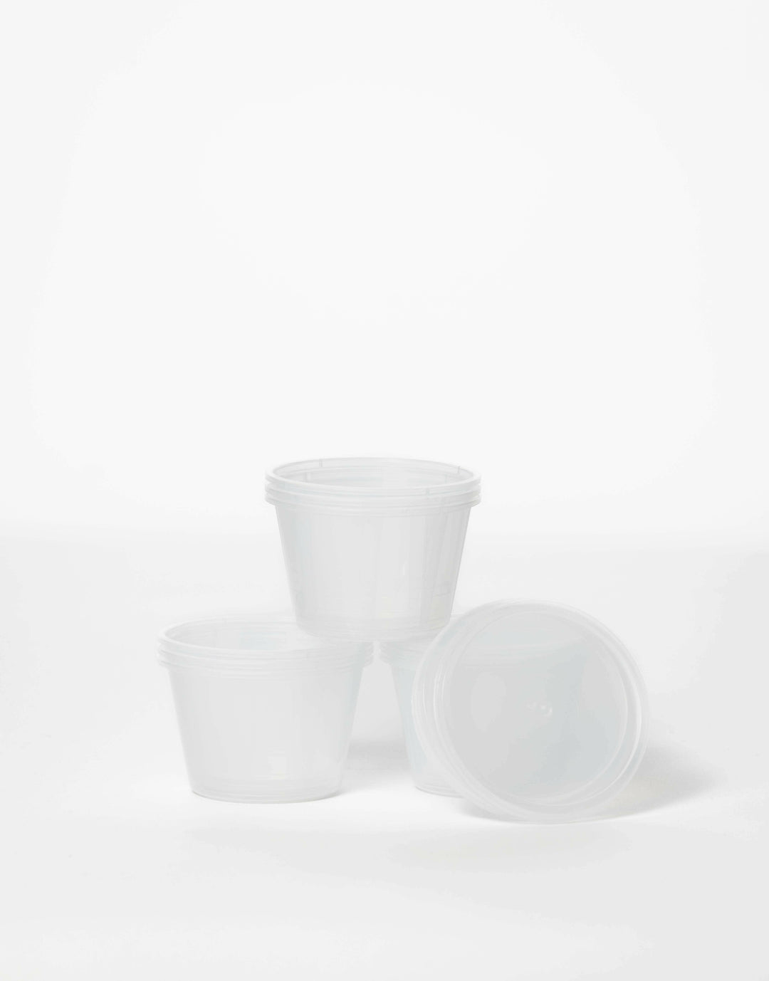 4oz Plastic Sauce Cups & Lids - Smart Choice.