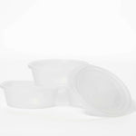 8oz Round Plastic Food Containers & Lids - Smart Choice