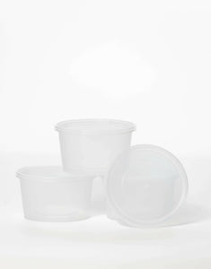 12oz Round Plastic Food Containers & Lids - Smart Choice.