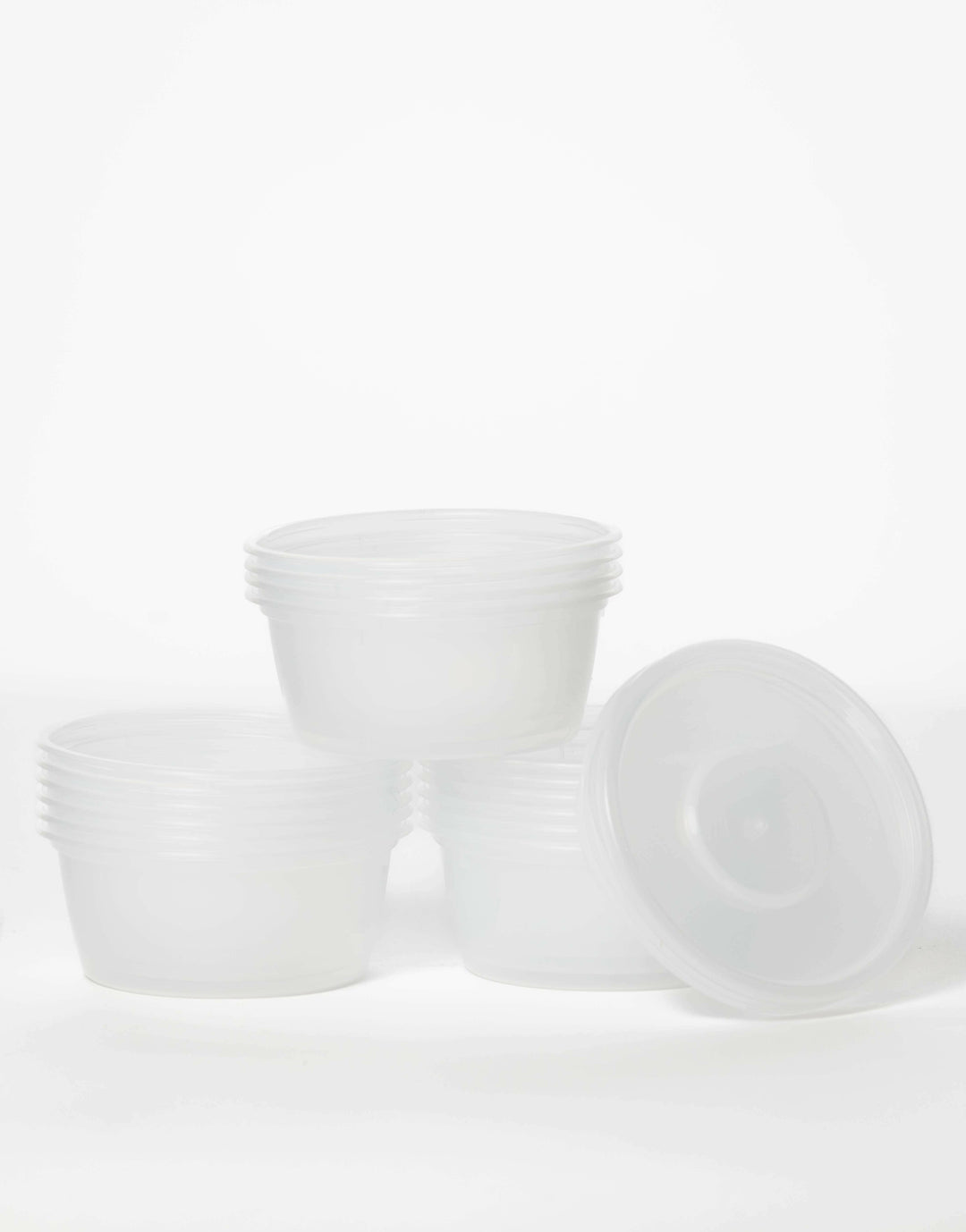 8oz Round Plastic Food Containers & Lids - Premium Choice.