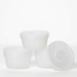 8oz Round Plastic Food Containers & Lids - Premium Choice