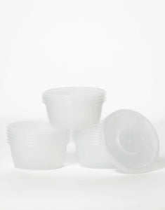 8oz Round Plastic Food Containers & Lids - Premium Choice.