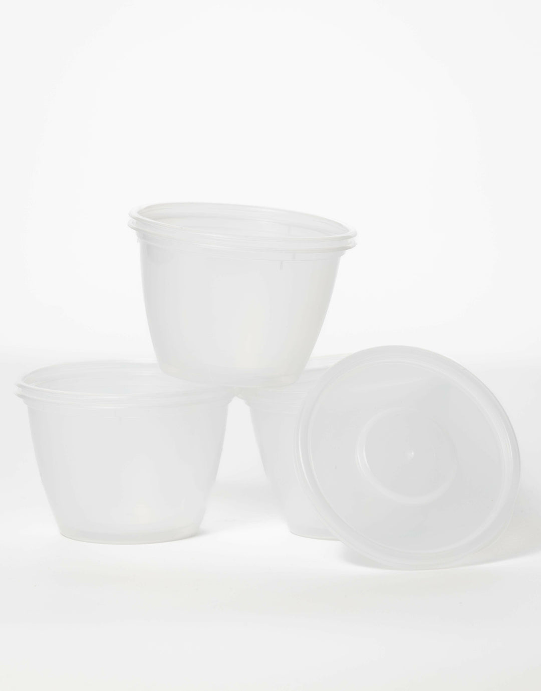 12oz Round Plastic Food Containers & Lids - Premium Choice.