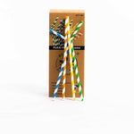 Assorted Colours Flexi Paper Straws - 210mm