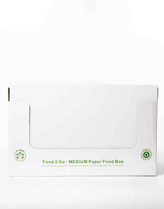 Medium Kraft Food Boxes (with window) - 32oz.