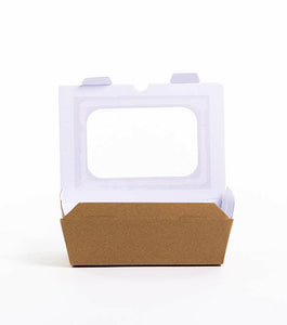 Large Kraft Food Boxes (with window) - 32oz.