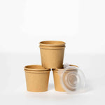 2oz Kraft Sauce Cups & Lids