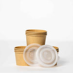 4oz Kraft Sauce Cups & Lids