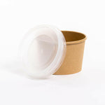 8oz Kraft Food Cups & Lids