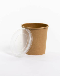 16oz Kraft Food Cups & Lids - 3