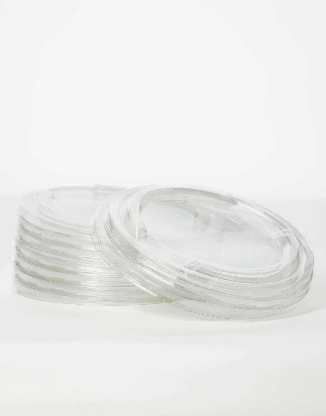 Plastic Lids for 1300ml Round Kraft Street Food Bowls.