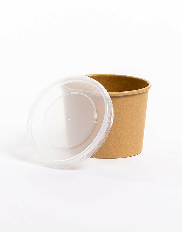 12oz Kraft Food Cups & Lids - 4