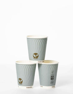 8oz Compostable Hot Drinks Cups.