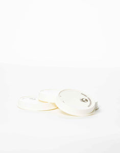 80mm Compostable Paper Lids for 8oz Hot Drinks Cups.