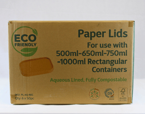 Paper Lids 500ml-650ml-750ml-1000ml Rectangle