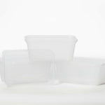 1000ml Rectangular Plastic Food Containers & Lids - Smart Choice